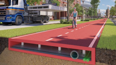 PlasticRoad la prima pista ciclabile con plastica riciclata